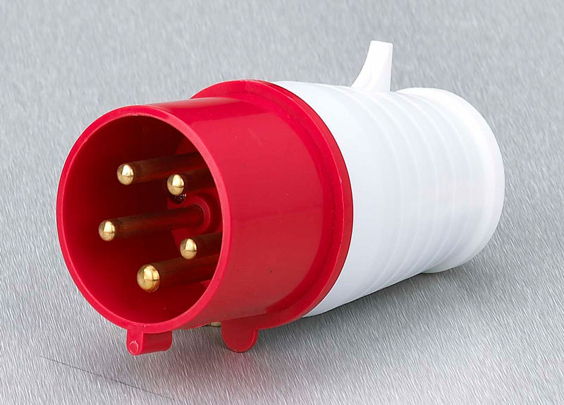  KMS-015L  KMS-025L  三極工業插頭帶電纜保護套